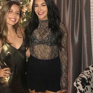 Snake skin long sleeve shirt